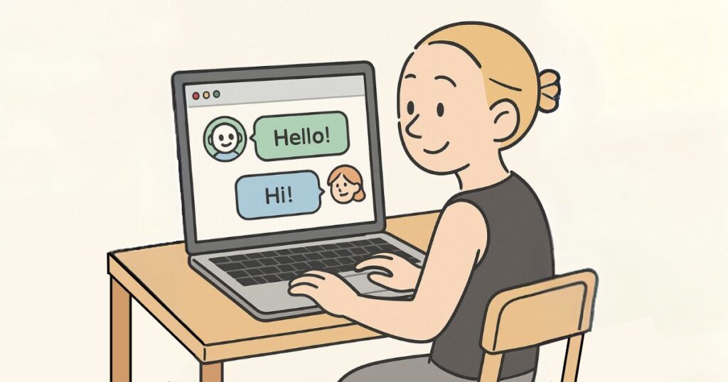ChatGPTを使う人の画像